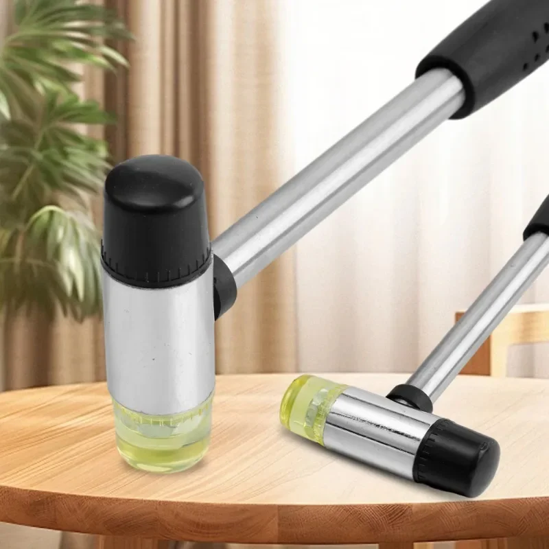 Mini Double Face Soft Tap Rubber Hammer Detachable Insulated Installation Mallet Deformation Repair Rod for Jewelry Hand Tool