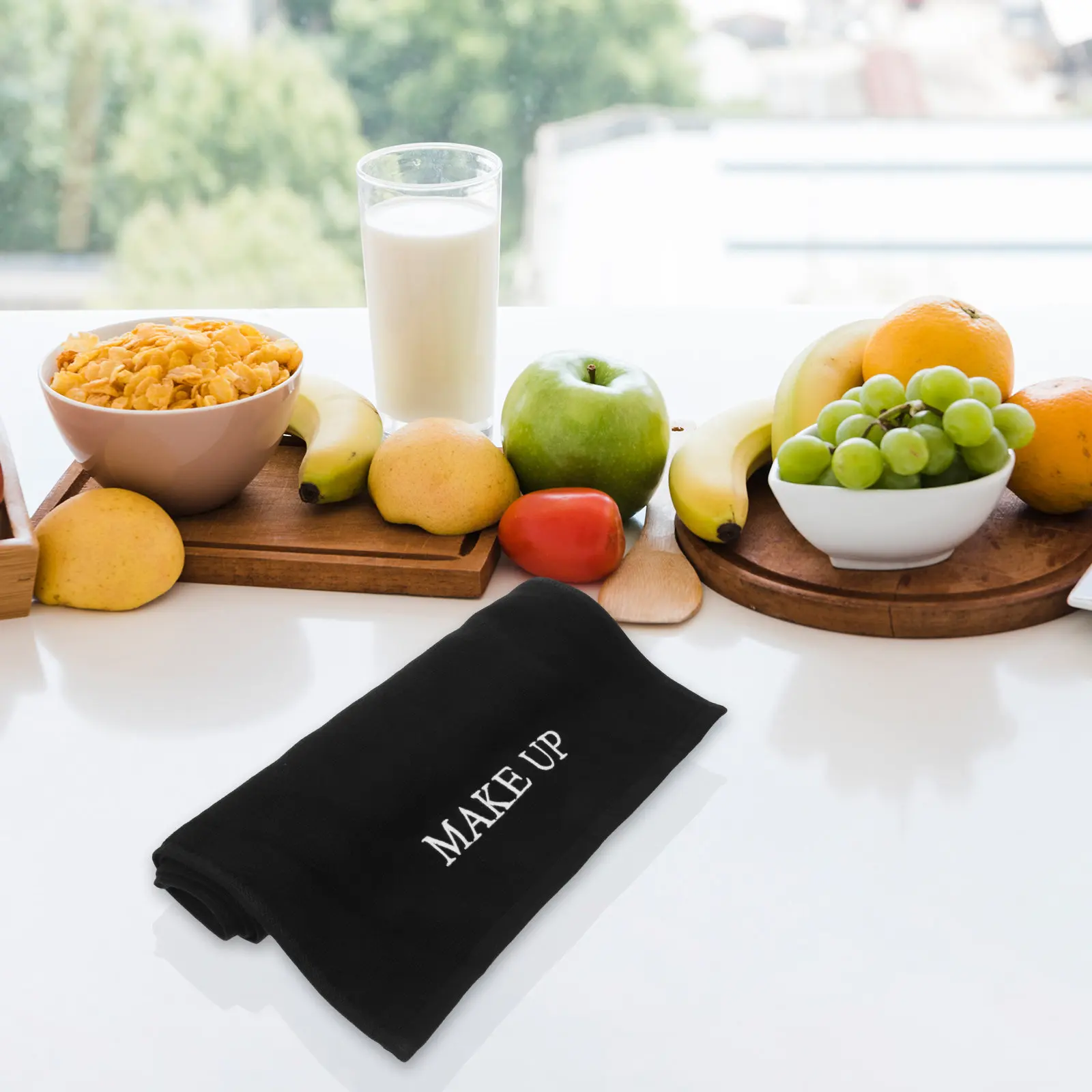 화장대용 면 화장 매트 75x35cm 화장대 보호대 대형 카운터 데스크탑 정리함 뷰티 데스크 패드