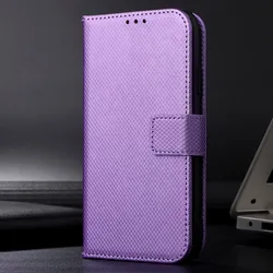 Luxury Smooth Leather Wallet Phone Case with Magnetic Card Holder and Flip Cover for HTC U23 Pro (PURPLE)