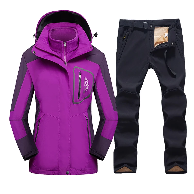 Tuta Da Sci Unisex 3 In 1 Impermeabile | Con Pantaloni Staccabili E Cappuccio | Ideale Per Neve - Foto 10