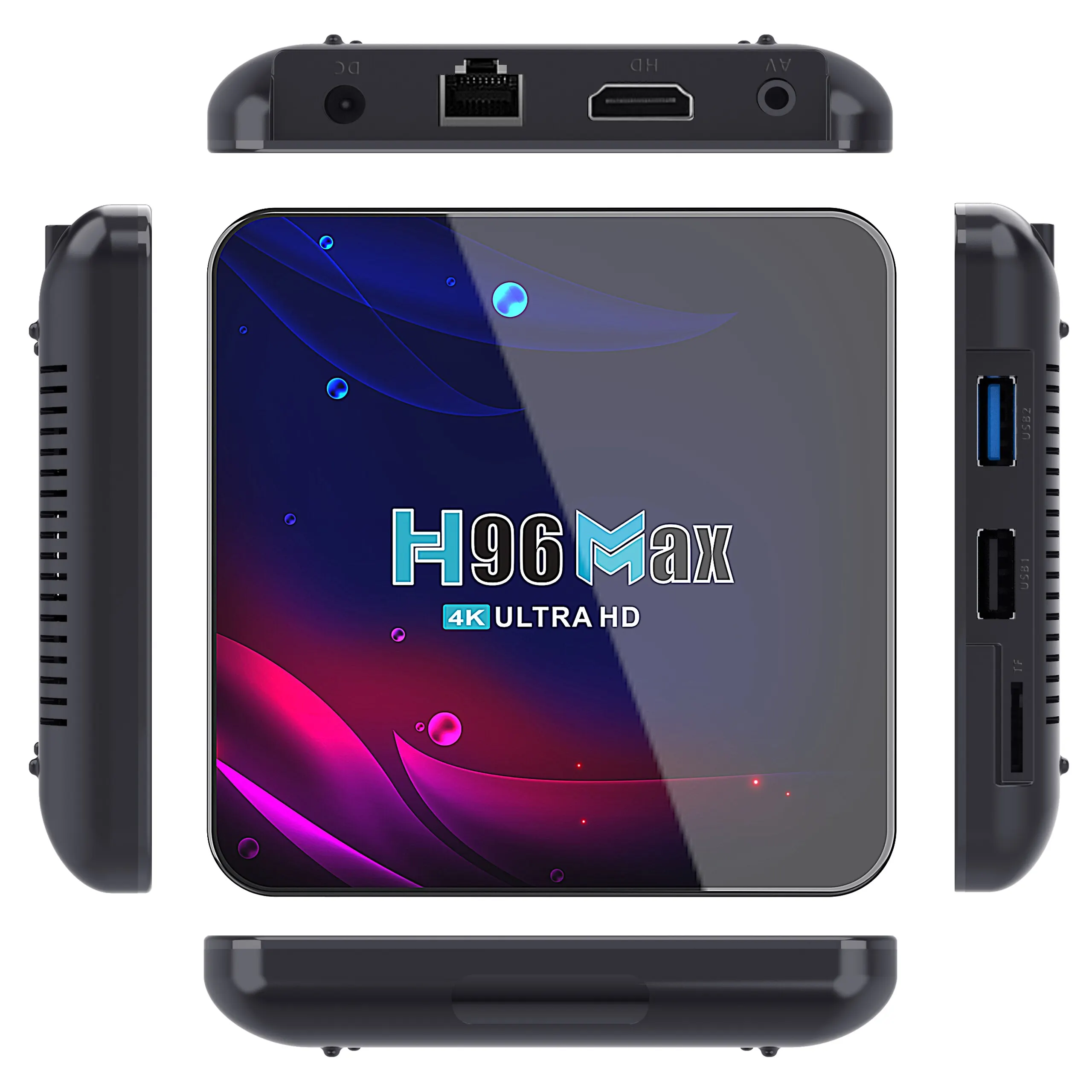 Smart TV Box H96 Max V11 Android 11 4GB RAM Rockchip 3318 4K Google 3D Video BT4.0 4K Media Player Set Top Box