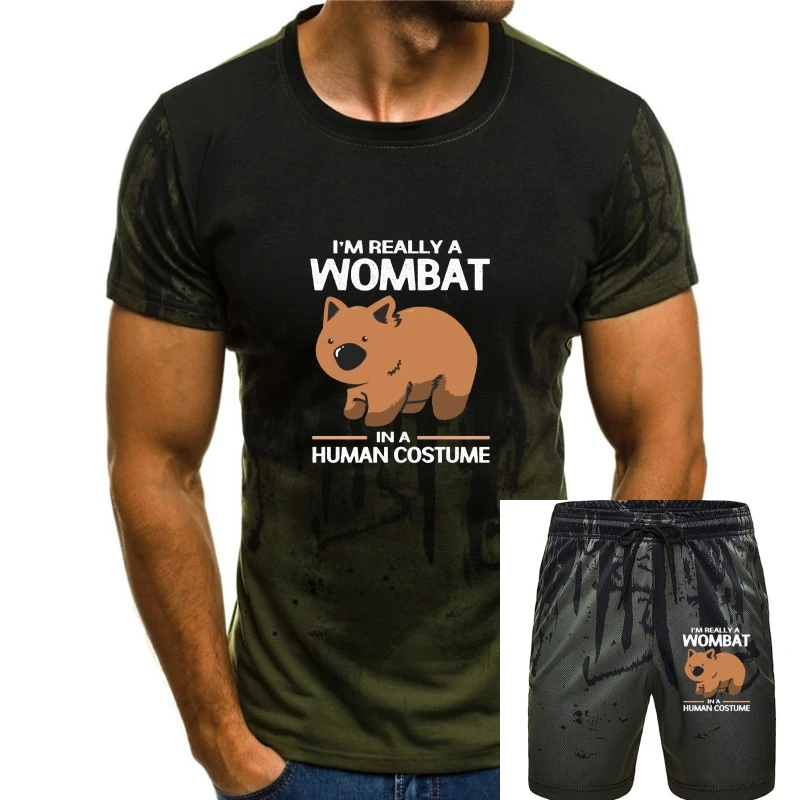 

Мужская футболка Wombat Marsupial Australia Animal Outback(8) женская футболка