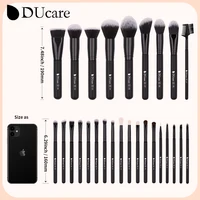 DUcare Black makeup brush Professional Makeup Eyeshadow Foundation Powder Soft Synthetic Hair Makeup Brushes brochas maquillaje 5