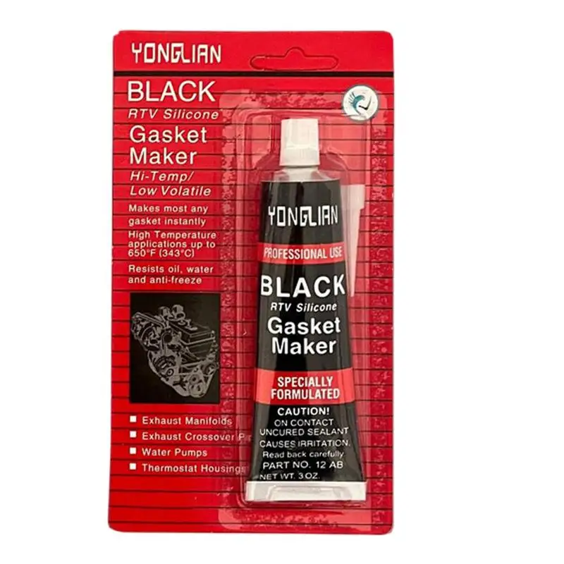 

Engine Gasket Sealant High-Temperature Engine Sealants Black Liquid Gasket Sealer Oil Resistant Gasket-Free Car Sealant For