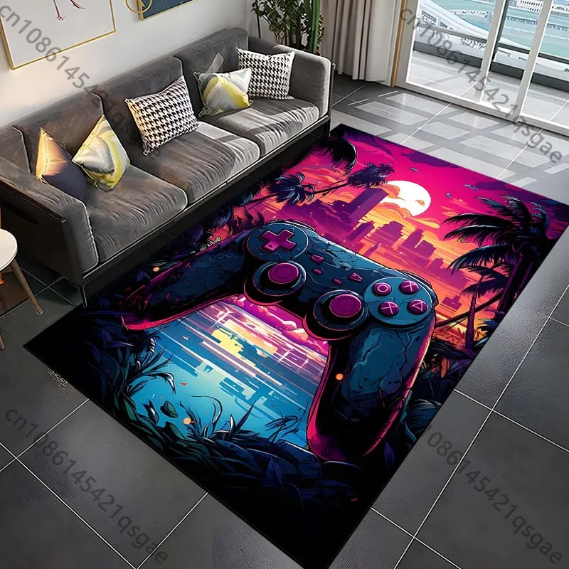 Decorative Carpet Floor Mat Kids Carpet 15 Sizes Modern Gamer Carpet Rug for Bed Room Living Room Bathroom Play Area