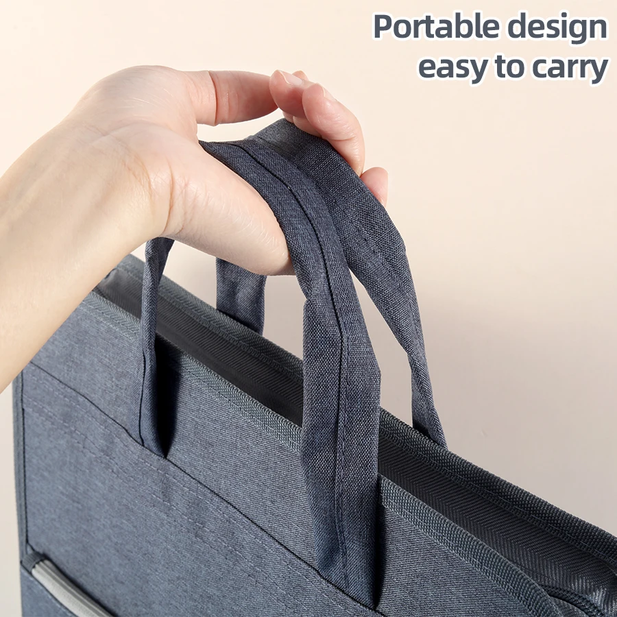 File Bag Stationary Organizer Pouch External Pocket Document Bags Large Capacity Portable Canvas Organ A4 Folder Multilayer Storage Sorting