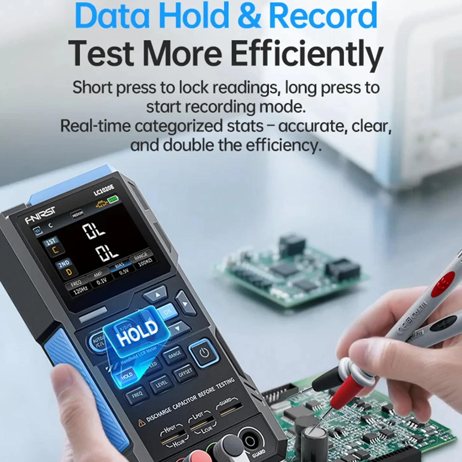 FNIRSI LC1020E高精度デジタルLCR ESRテスター（電子部品の抵抗、静電