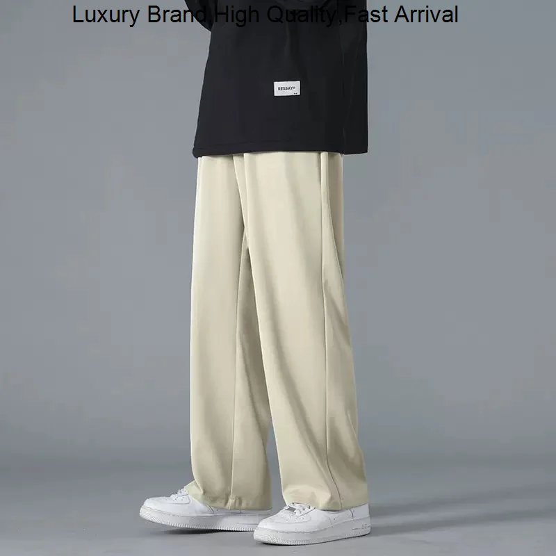 

Y2K Women's Black Clothes Straight Trousers Casual Wide Cropped Streetwear Suits Pants Overalls Sweatpants For Man