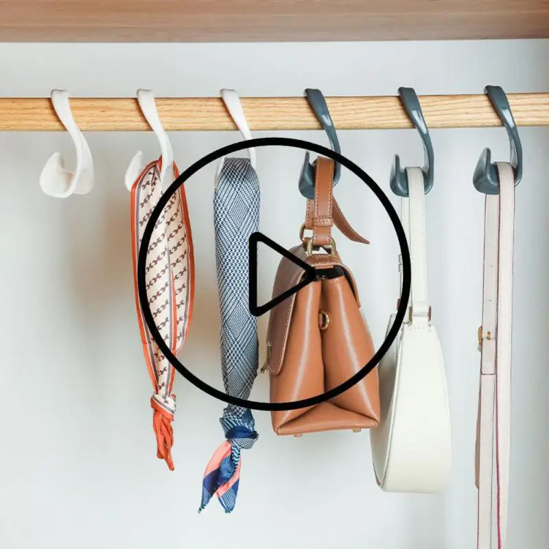 2/1Pcs Purse Hanger Closet Organizer Hooks Multi-purpose Clothes Scarf Bag  Hat Hanging Rack Space Saving Wardrobe Storage Hanger - AliExpress