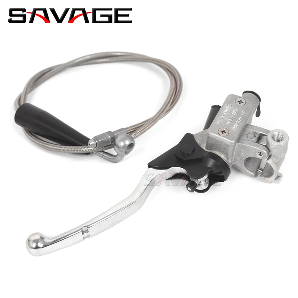 Hydraulische Kupplungspumpe Für Motorrad - 12,7mm Kolben, CNC Aluminium, M10x1,25mm, Silber