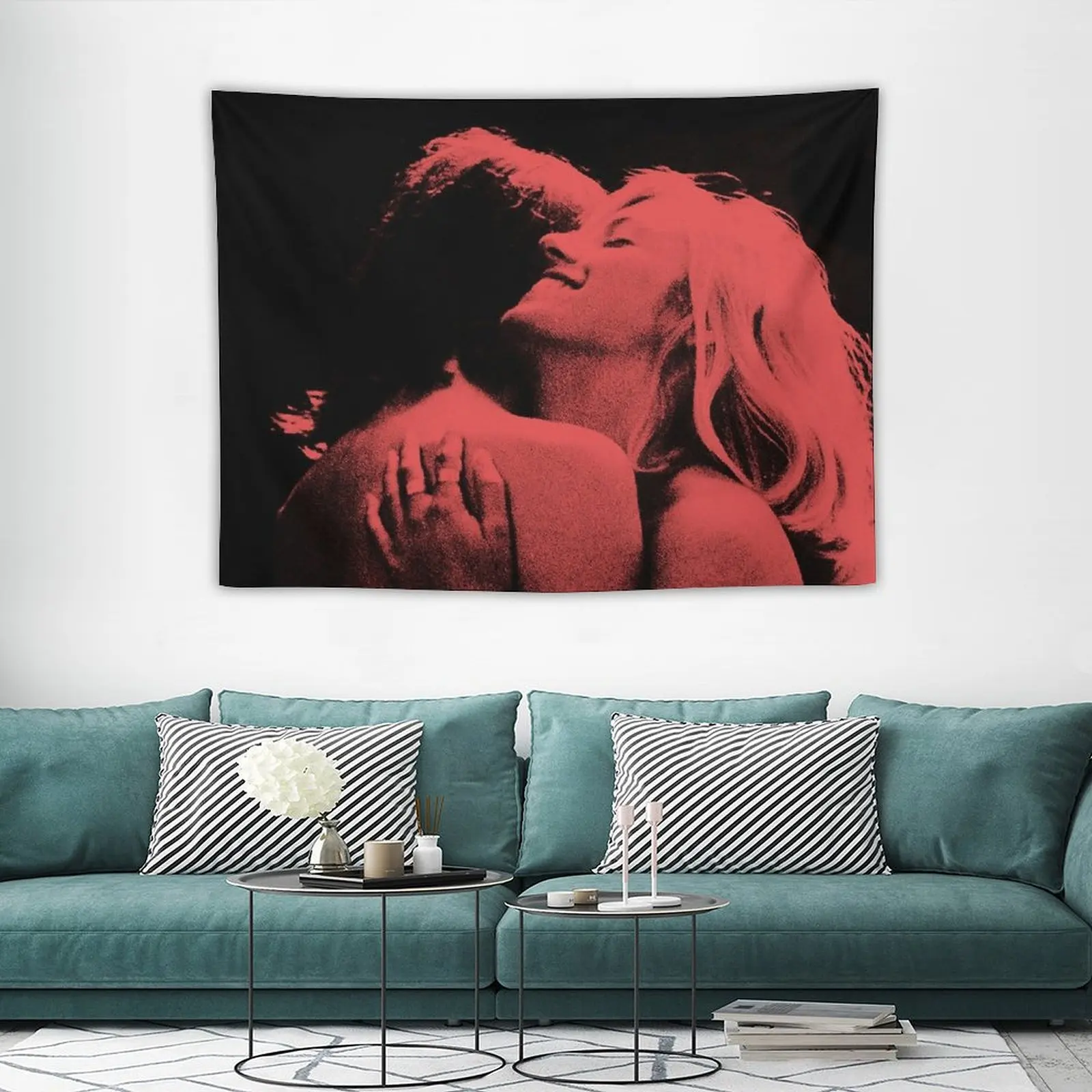 TV Girl French Exit Tapestry Room Decorating Aesthetic Luxury Living Room Decoration Bathroom Decor House Decoration Tapestry