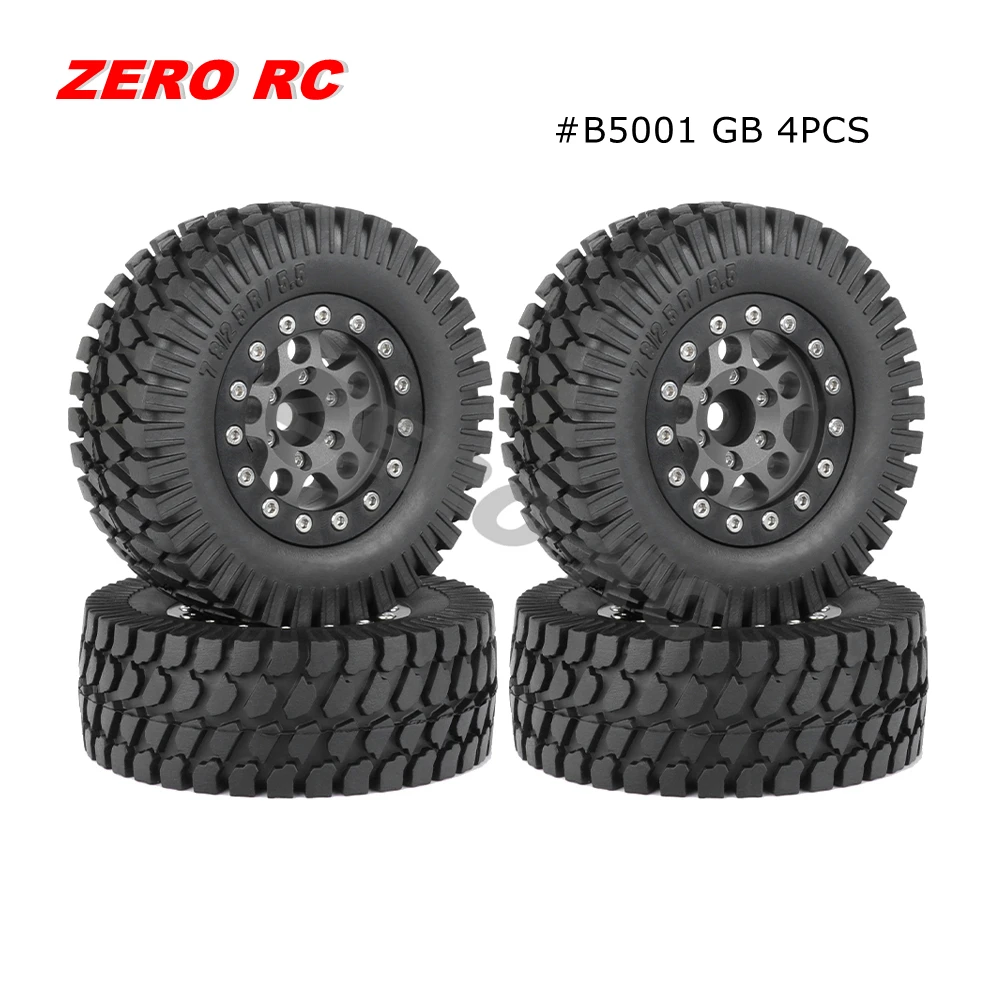 組み立てられた金属タイヤ,1.55 1/10インチホイール76mm,1/12 rc