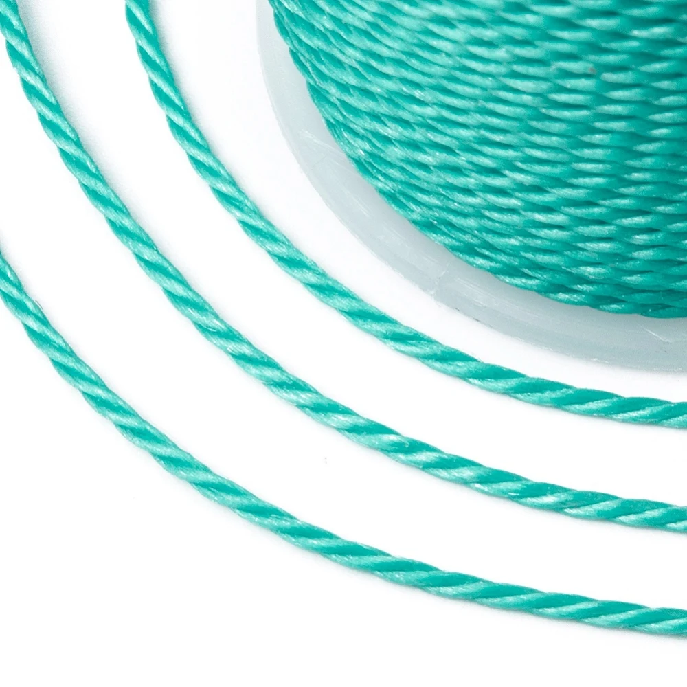 PandaHall 1mm Gewachste Polyesterkordel Gedrehter Gewachster Faden für DIY Makramee Armbänder Halsketten Schmuckherstellung Zubehör – Detail 25