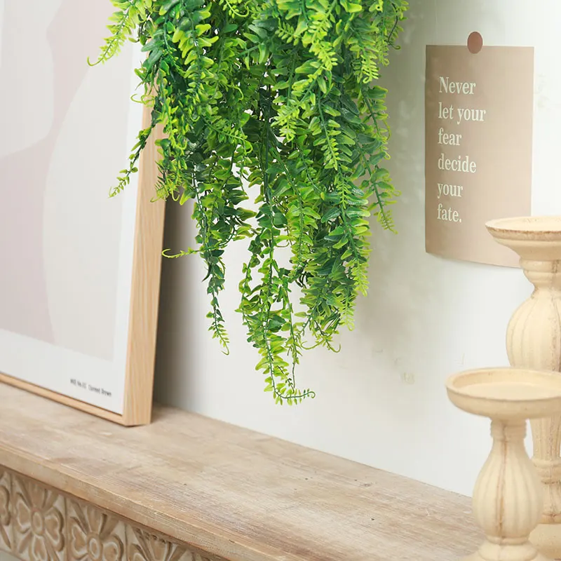 Artificial Plants Vines Wall Hanging Simulation Creeper Wall Hanging Indoor  Green Plant Wall Decoration Fake Flower