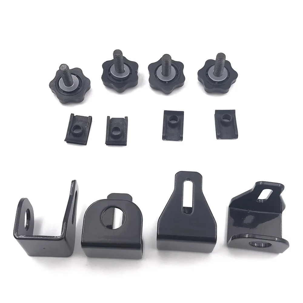 

1 Set Motorcycle Saddlebag Lock Mounting Security Theft Deterrent Brackets Screws For Harley Touring Road King Street Glide FLHT