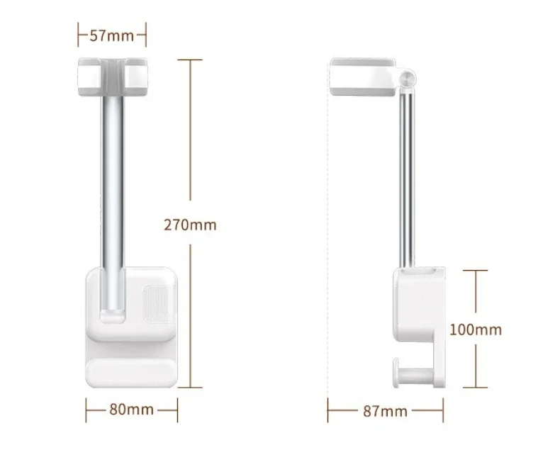 Non-Drilling Wall-Mounted Hair Dryer Holder Bathroom Storage Rack