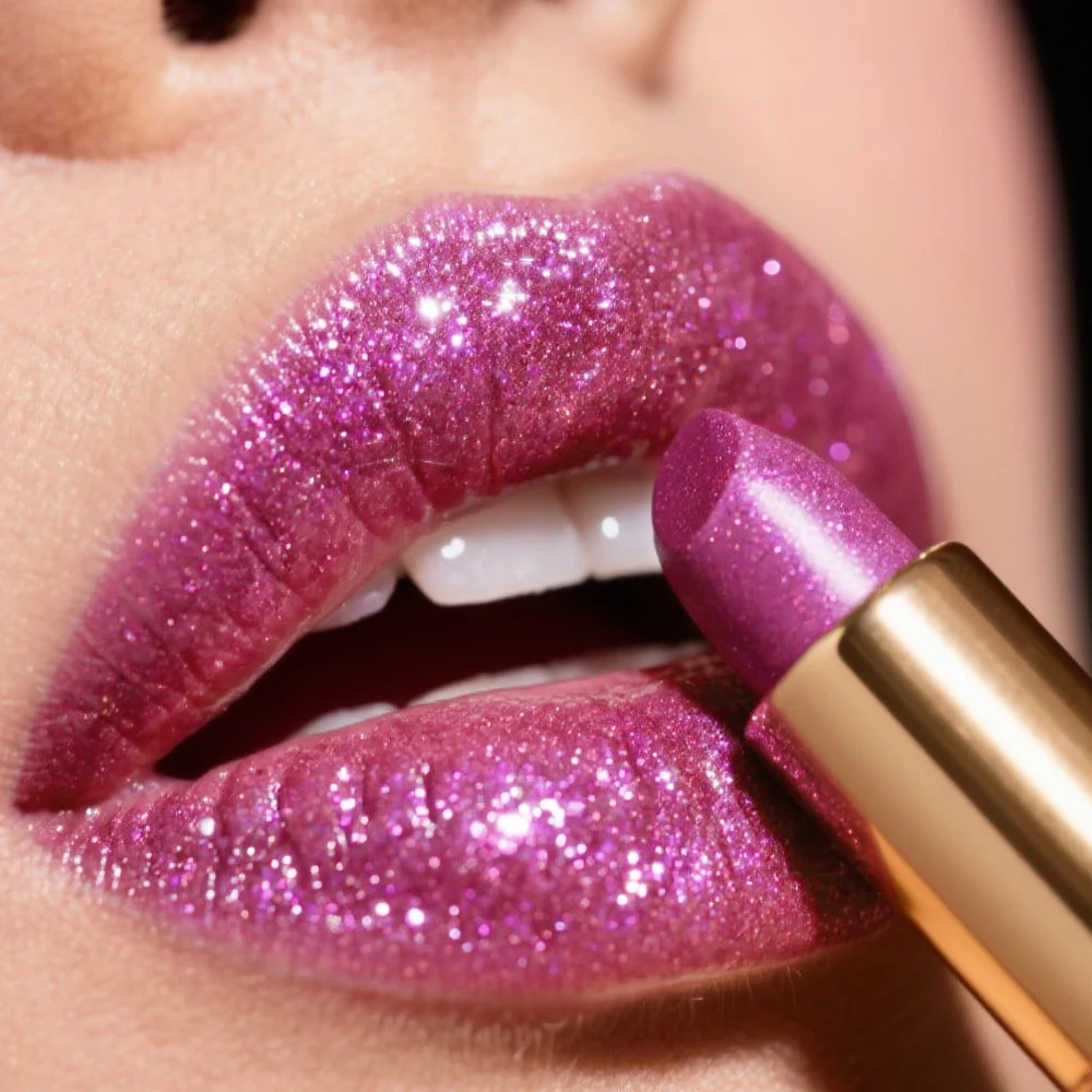 Shimmering Waterproof Pearl Lip Gloss - Easy Application, Non-Sticky, Long-Lasting Shine