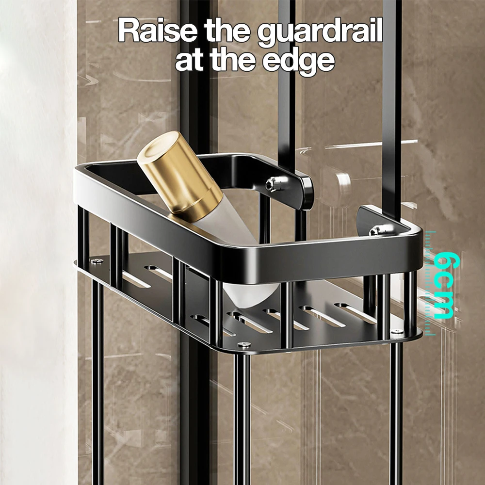 Hanging Toilet Shelf No Drilling Shower Caddy For Bathroom Door Shampoo Holder Bathroom Support Bathroom Accessories 5