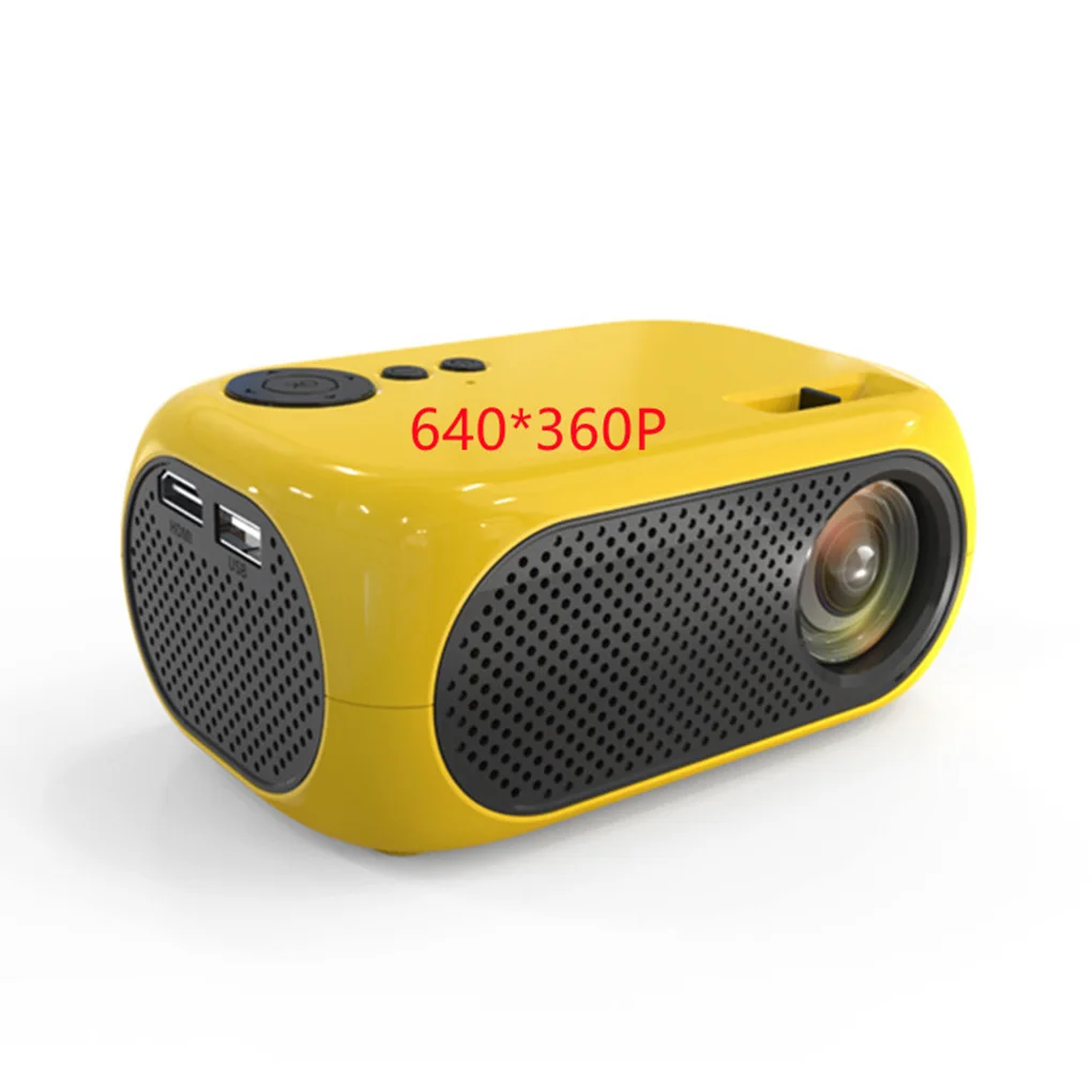 Mini Projector Support 1080P LED Projectors 360 Stereo Surround for Home Theater Movie Projectors Eye Protection US Plug