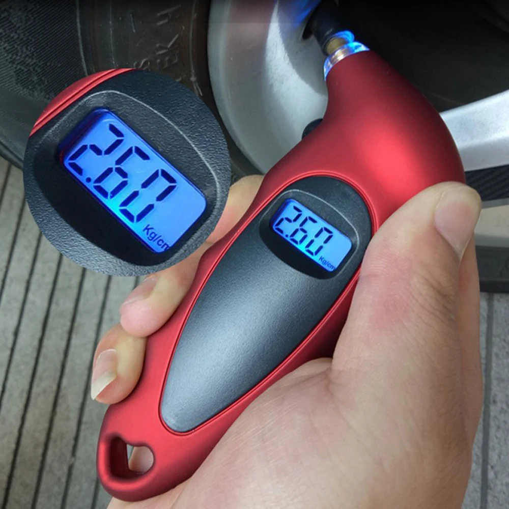 

PSI Digital Car Tire Tyre Air Pressure Gauge Meter LCD Display Manometer Barometers Tester for Car Truck Motorcycle Bike