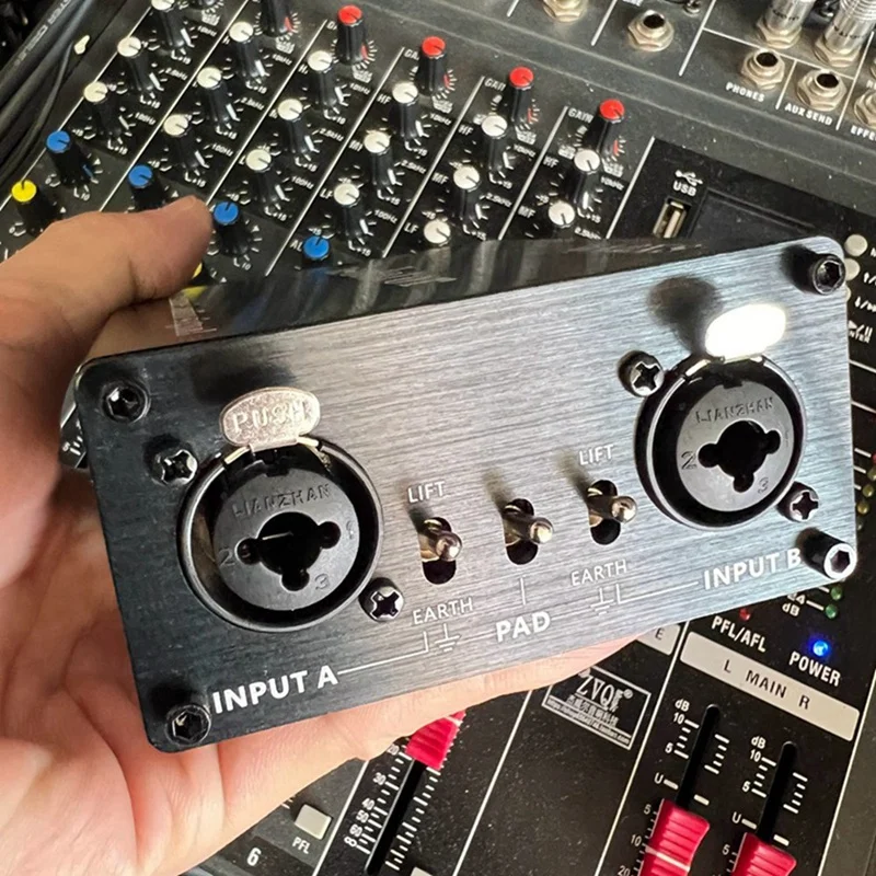 1 Piece LA2XS Audio Isolator Noise Reduction Filter Eliminates Current Noise 6.5 XLR Mixer Audio Isolators 3