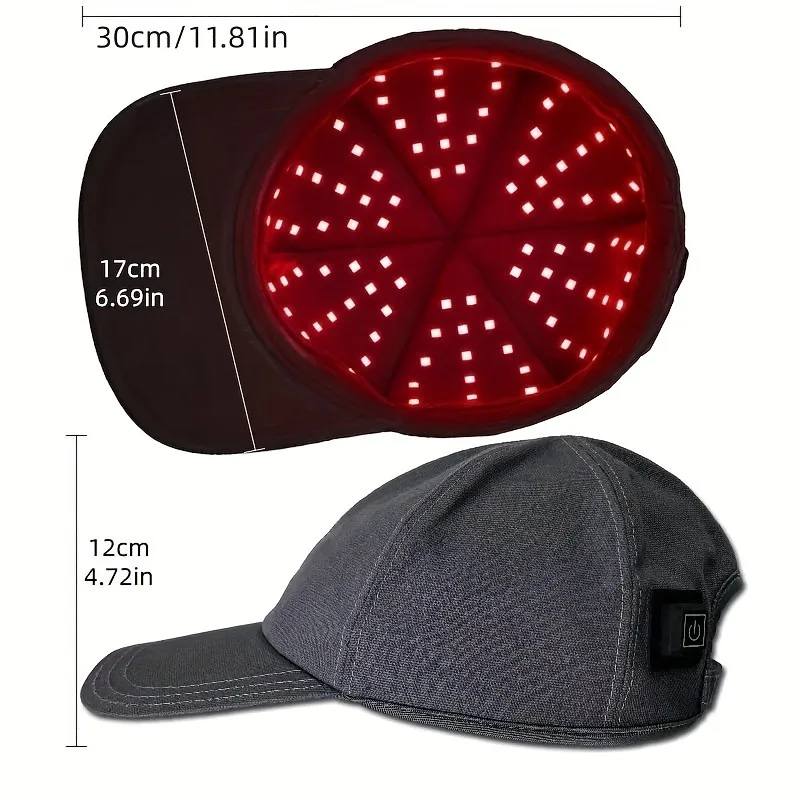 New 96Pcs Infrared LEDs Red Light Therapy 660nm&850nm Hair Growth Cap for Hair Regrowth Anti Hair Loss Relax Scalp Hair Care Hat