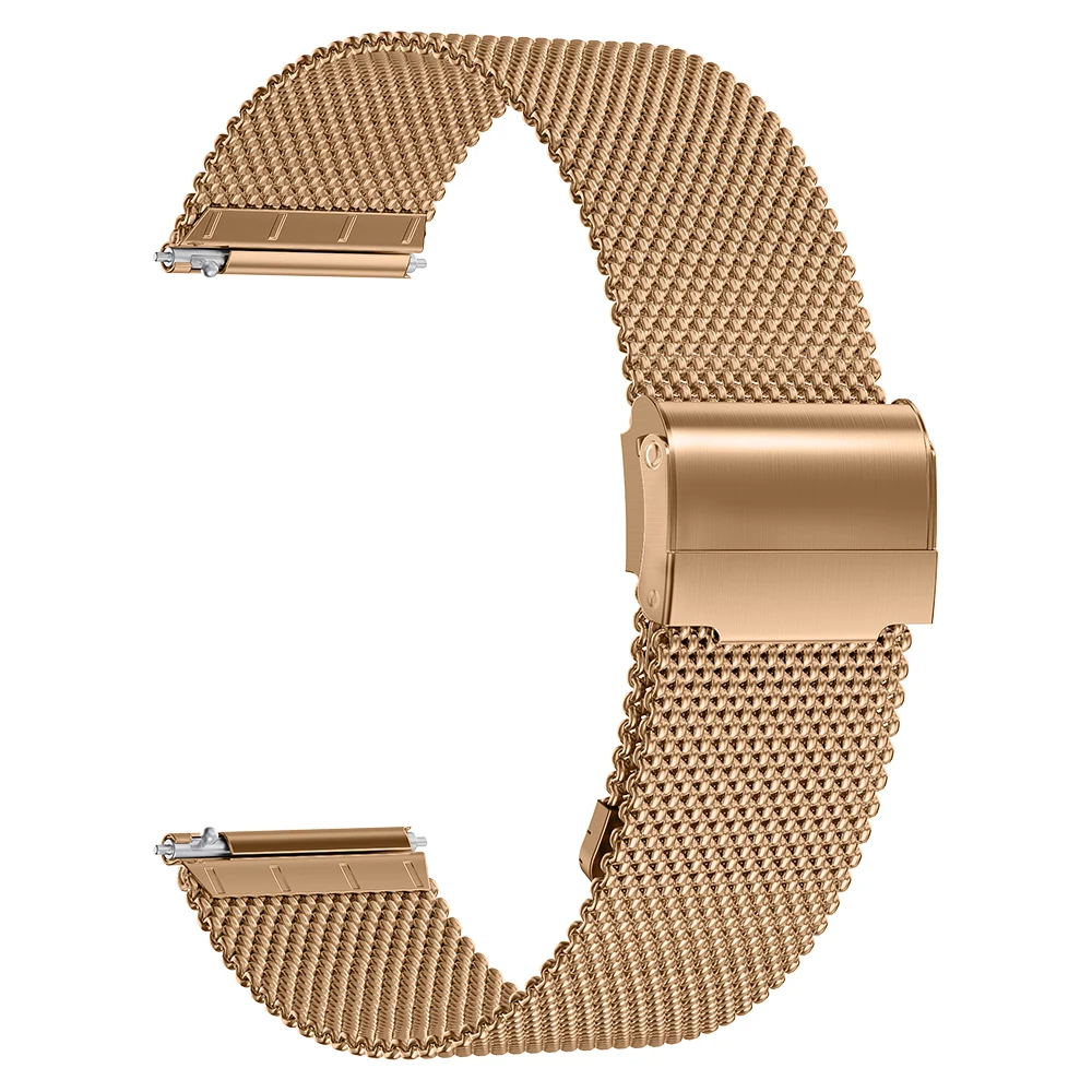 Sleek Silver Milanese Mesh Metal Wristband Strap