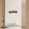 5 Hooks Home Sweet Home Metal Keys Hooks Wall Hanger Coat Hooks Towels Racks Home Decor for LivingHome Office Wall Art DIYhritis 3