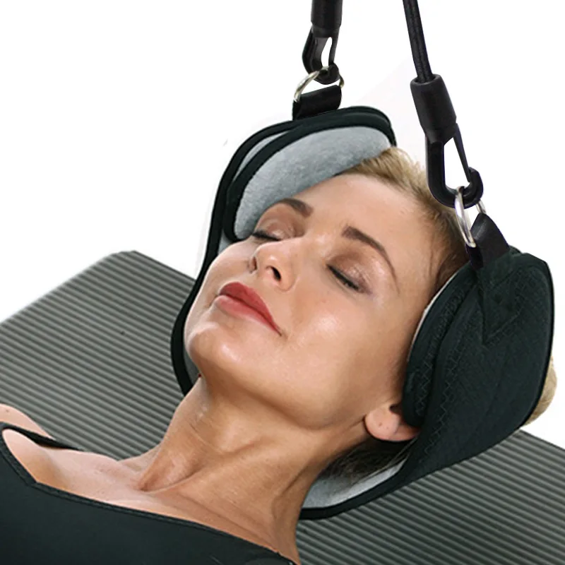 Hammock with Stand for Neck Stretcher Traction Massager Cervicales to Reduce Neck Pain Relief Relaxation with Free Eye Mask