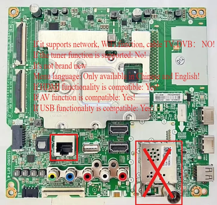 LGテレビメインボード TVメインボードEAX 68253604 EAX 68253605 マザーボード LG 49