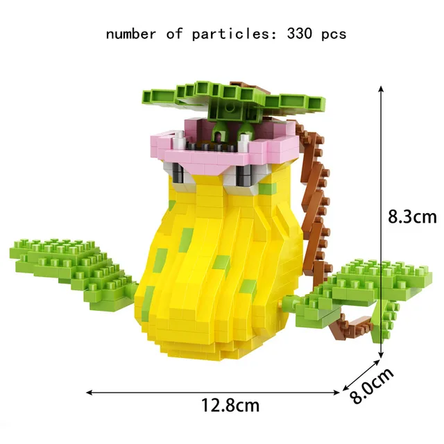 TAKARA TOMY 41 styles Pokemon Pikachu Building Blocks 3D DIY Educational Model Ornament Mewtwo Micro Small Assembled Block Brick 7068