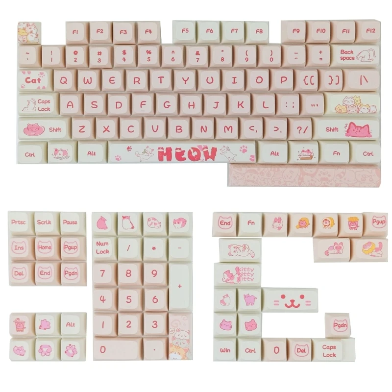 

133PCS Keycaps XDA Keycap Set DyeSubbed for Gaming Mechanical Keyboard