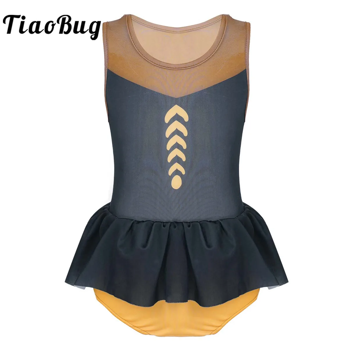 

Kids Girls Ballet Dance Leotard Sleeveless Dance Practice Stage Performance Gymnastics Workout Bodysuit Jumpsuit Ballet Dress