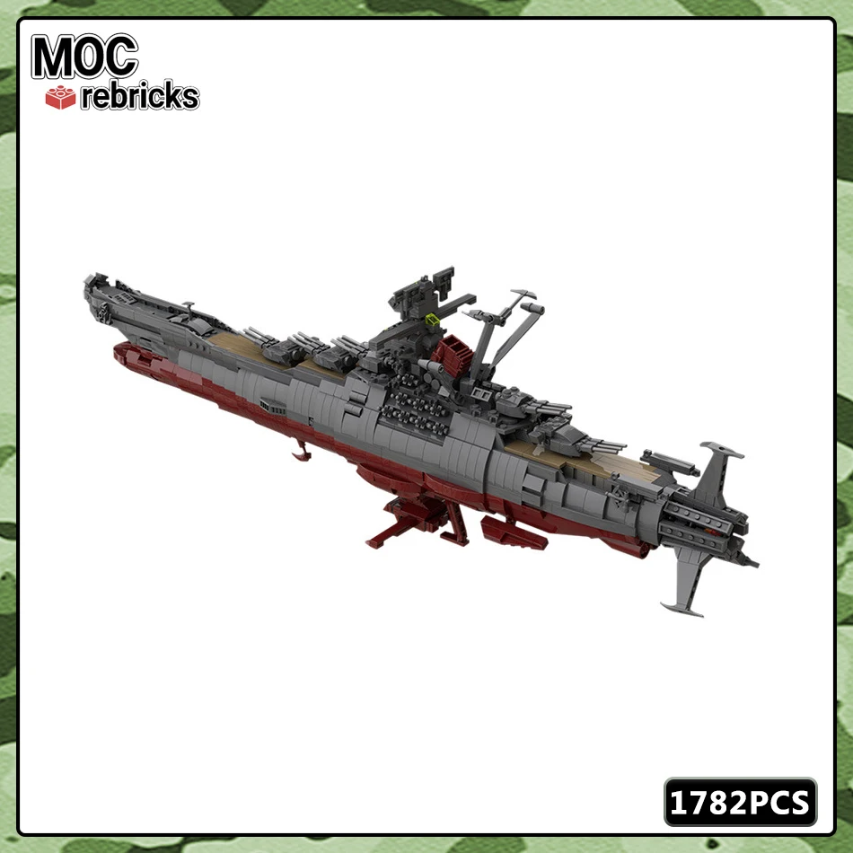 

MOC Space War Series The Famous Cartoon Space Battleship Daiwa Building Block Model Creative DIY Boy Toys Hobbies Holiday Gifts