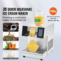 Succebuy Machine à glace commerciale flocon de neige électrique fabricant de cônes de neige système de refroidissement par air pour une Dissipation thermique rapide pour boulangerie café 2