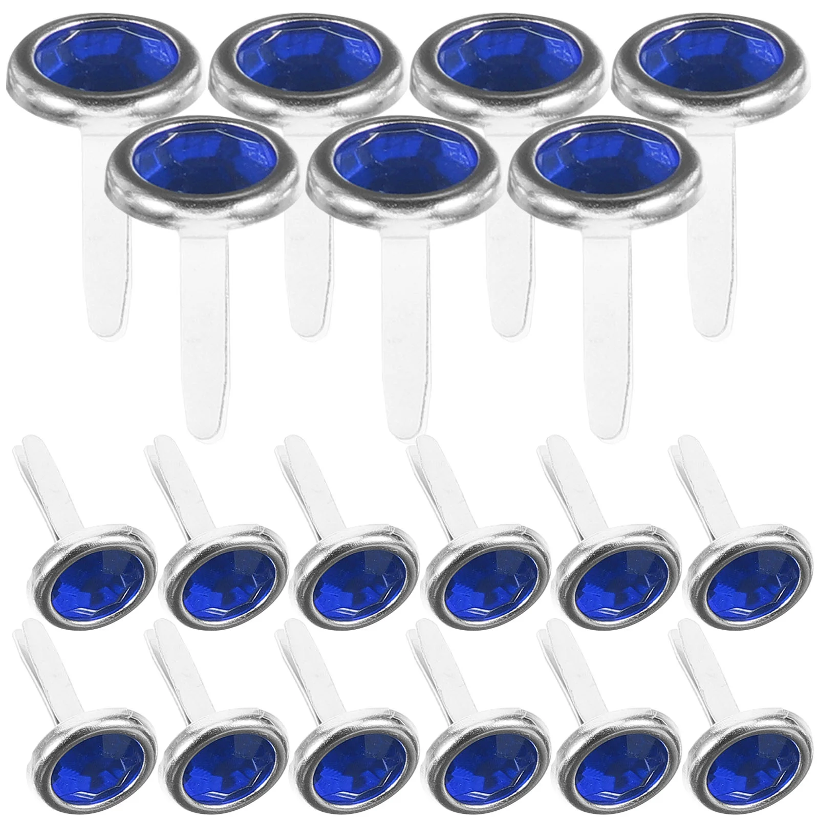 

100 Pcs Colored Diamond Nails Metal Paper Fasteners Round Brads for Crafts Iron Small Handcraft Child