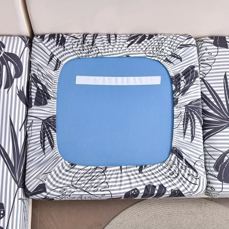 Elastic Sofa Seat Cushion Cover for Living Room Stretch Floral Printed Armchair Couch Cover Corner L-shape Removable Anti-dust 5