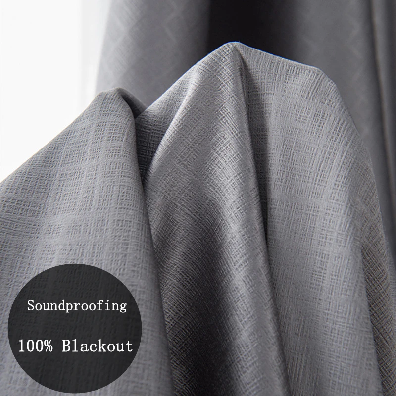 310cm Height 100% Blackout Solid Color Curtains Modern Blackout Living Room Bedroom Full Blackout Curtains