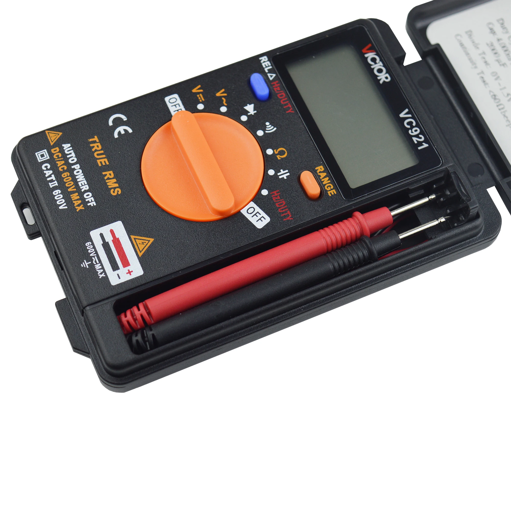 VICTOR VC921 Digital Multimeter DMM Integrated Personal DC AC Voltage Meter Pocket Capacitance Resistance Frequency Tester