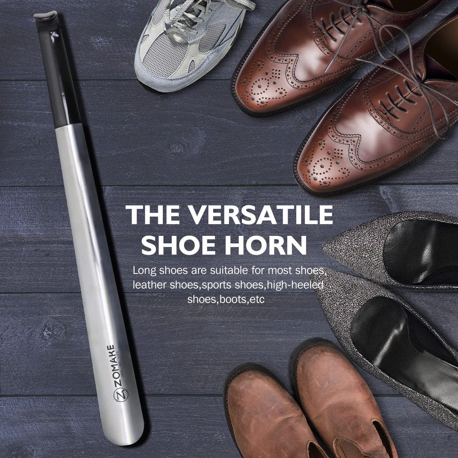 Metal Extra Long Shoehorn Hotel Household Shoe Wearer Shoes Lifter Shoes Spoon Lazy Does Not Bend Shoe Draw Helper