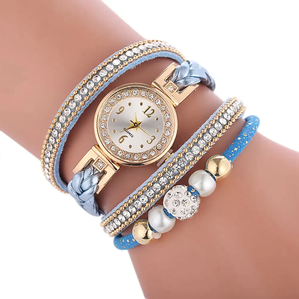 Women Watches Wrap Around Bracelet Fashion Dress Wrist Watch, women watches