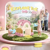 23Pcs Modular Kids Play Couch, Toddler Couch with Convertible and Multifunctional Foam for Inspiring Child Creativity, Kids Cou 2