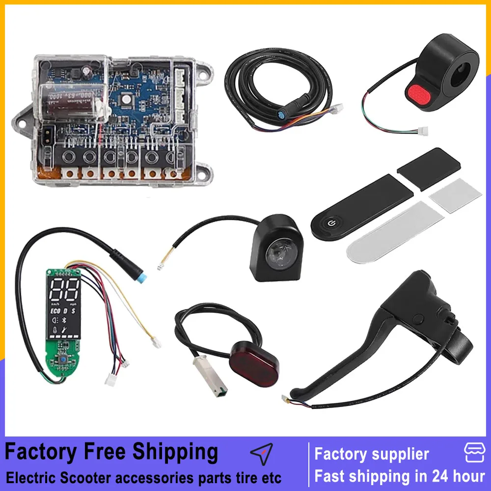 For Xiaomi M365/Pro Electric Scooter Motherboard Controller BT Speed Display with Brake Lever Throttle Front and Rear Lights Set