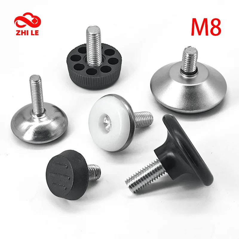 M8 Furniture Table Rubber Sliding Foot Tip Cover Chairs Height Adjustable Leg Silicone Pad Levelling Feet Slider Protector Cap