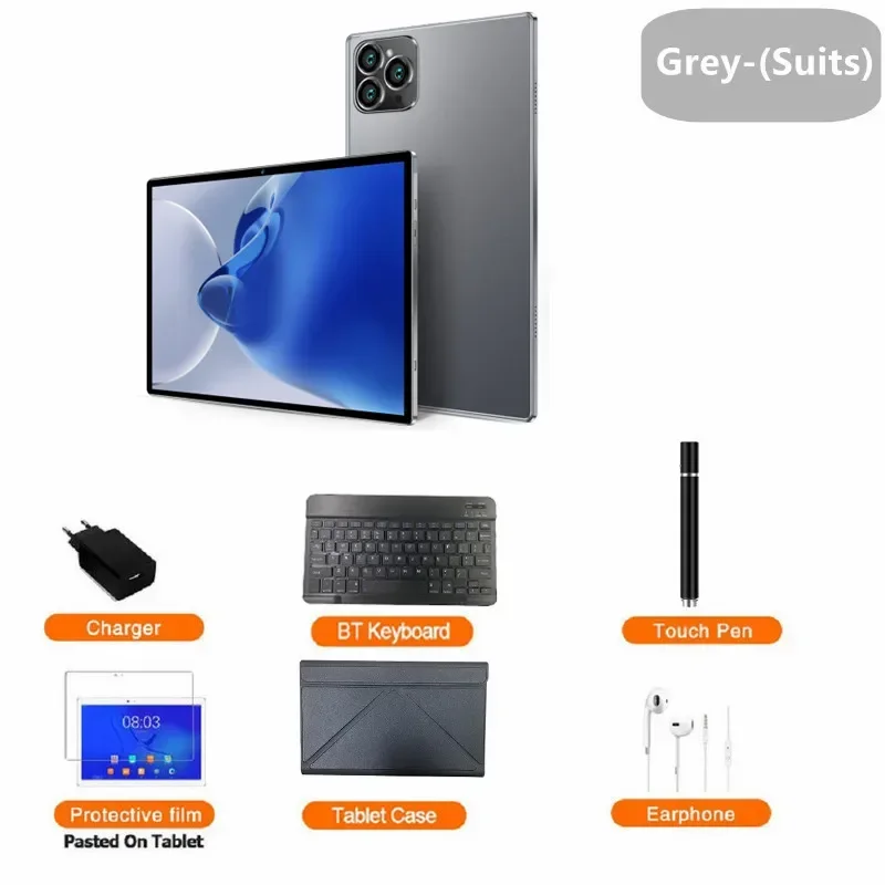 thumbnail image 1 of Tableta Mate Pad 11 nueva de 2024 con Android 12, 16 GB + 1 T, 11 pulgadas, HD, Snapdragon 870, 10 núcleos, 5G, tarjeta SIM dual o Wifi, WPS, GPS, tabletas, 1 of 5