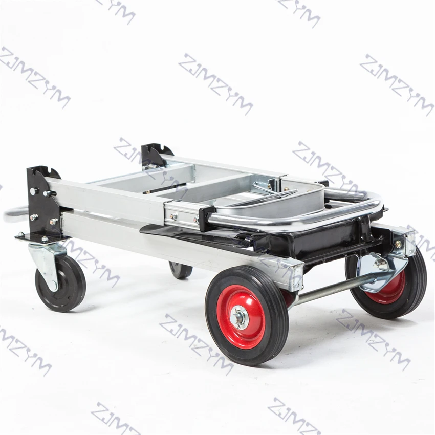 KT-2020A Portable Folding Cart Trolley Luggage Cart Folding Truck Manual Folding Silent Heavy Shopping Cart Household Hand Truck