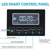 200lbs/24h Commercial Ice Maker,with LED Control Panel & 29lbs Storage Bin,for Restaurant Bar Cafe Home Office 4