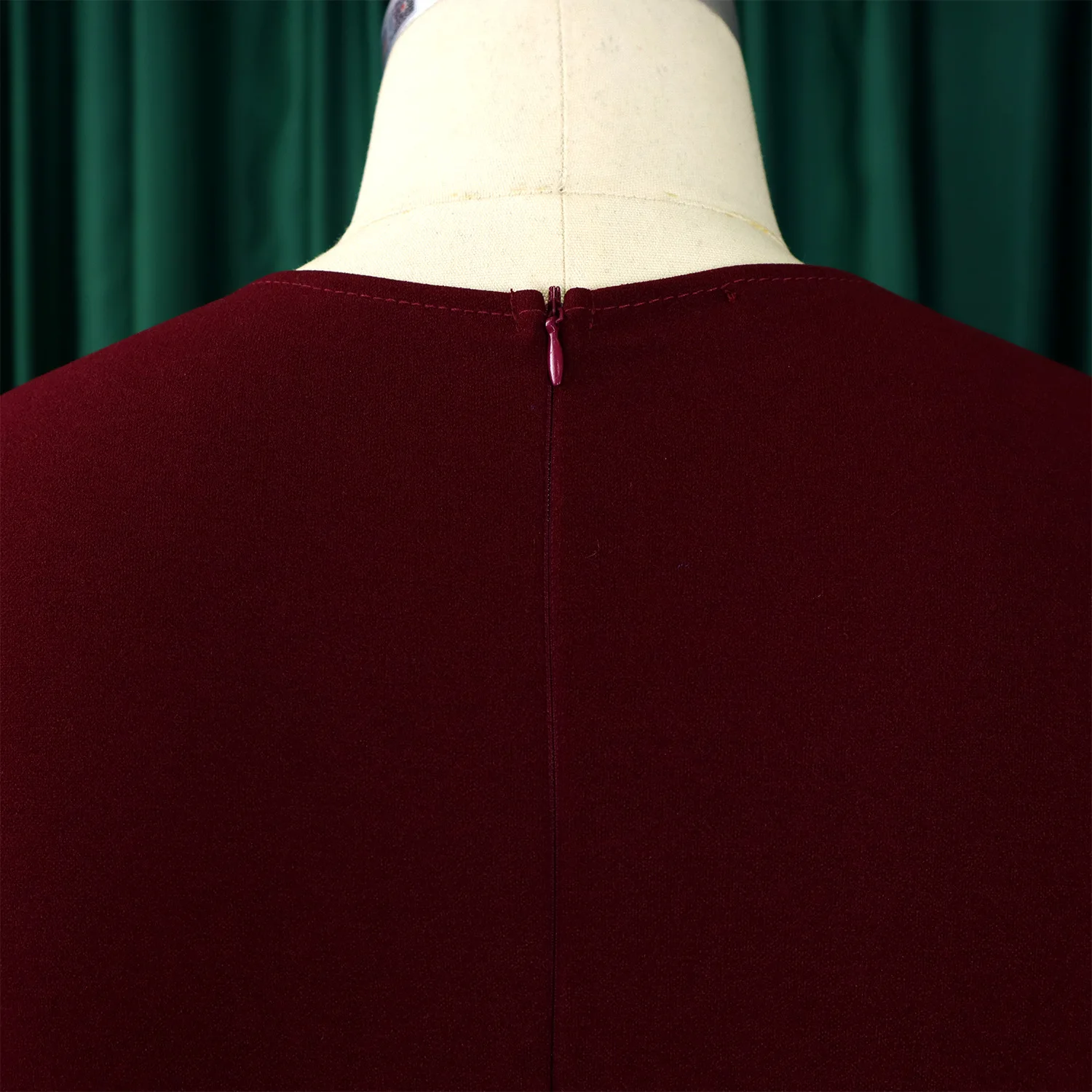 XIOCEAN Elegant Office Dresses Pleated for Woman Notched Collar Half Sleeve Belt Waisted Mid Calf Afircan Business New Robe