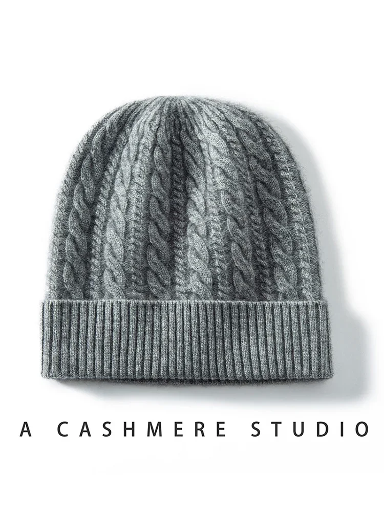 Cashmere Knitted Beanies Caps Hats Women Men Winter winter hats