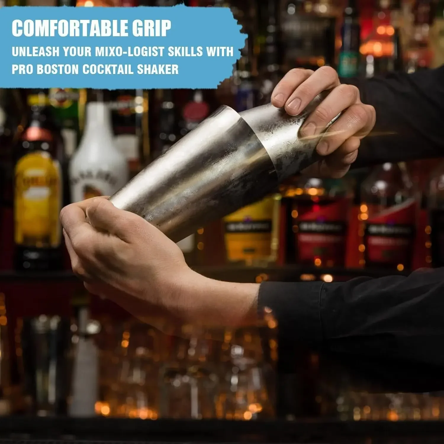 4/5pcs Professional Boston Cocktail Shaker Set Cocktail Mixer Martini Shaker Bar Set Stainless Steel Bartender Wine Cup cocktail shaker
